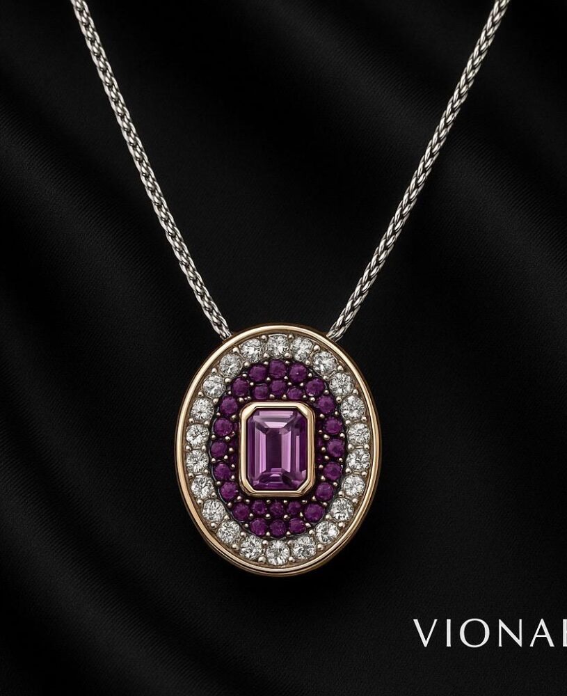 Royal Purple Pendant – 925 Silver