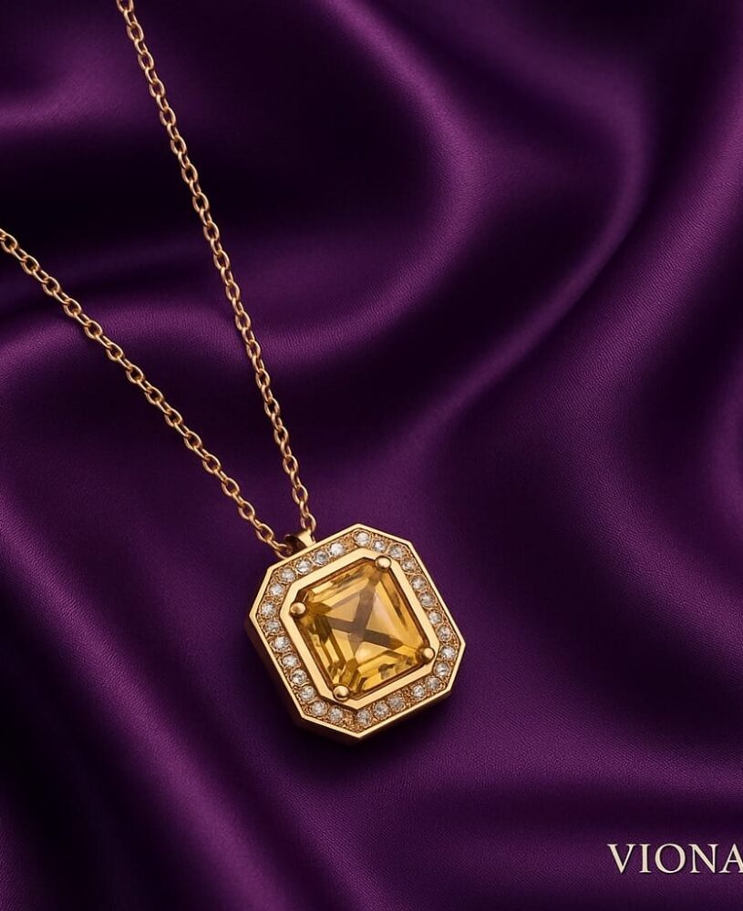 Golden Radiance Pendant – 925 Silver (Gold-Plated)