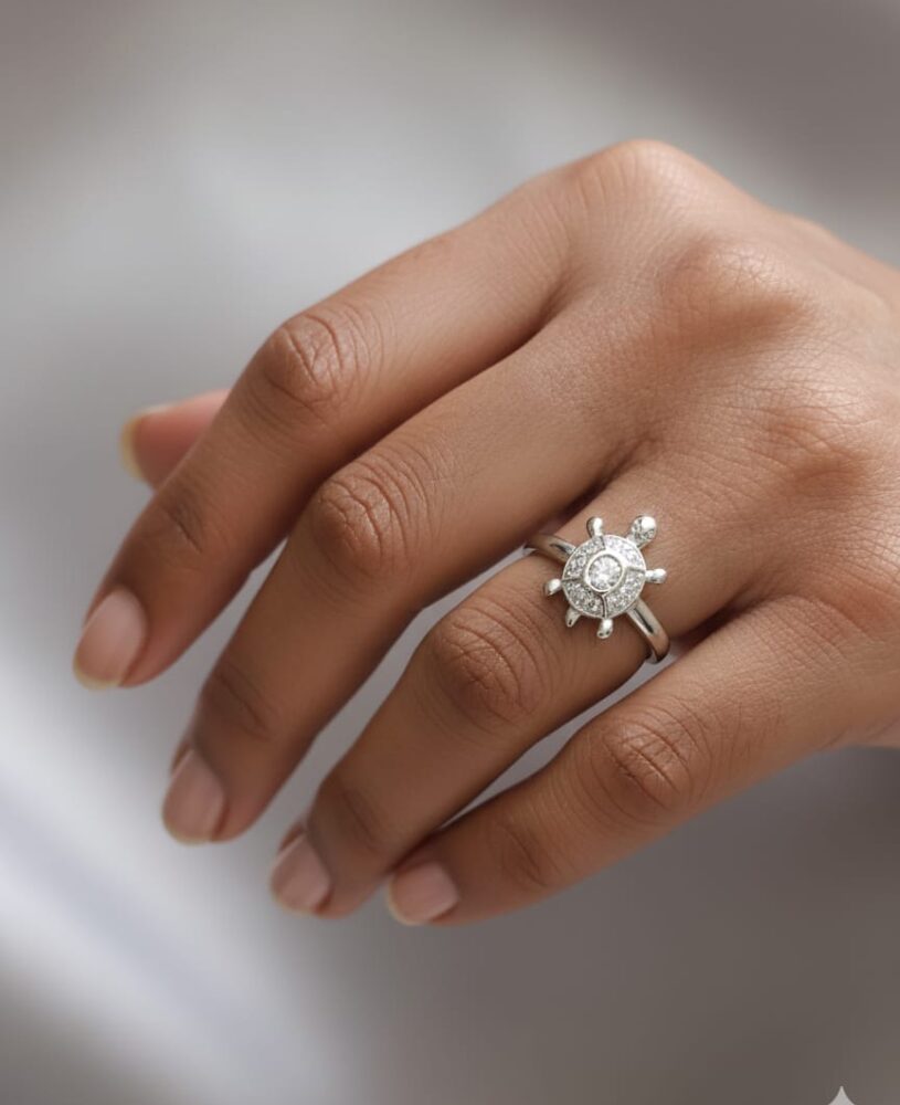 Turtle Harmony Ring – 925 Silver