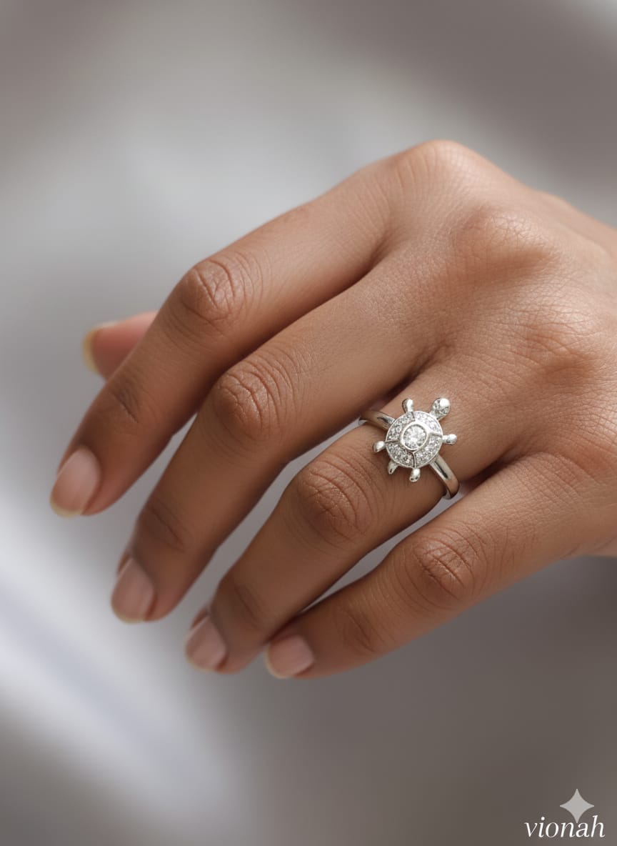 Turtle Harmony Ring – 925 Silver