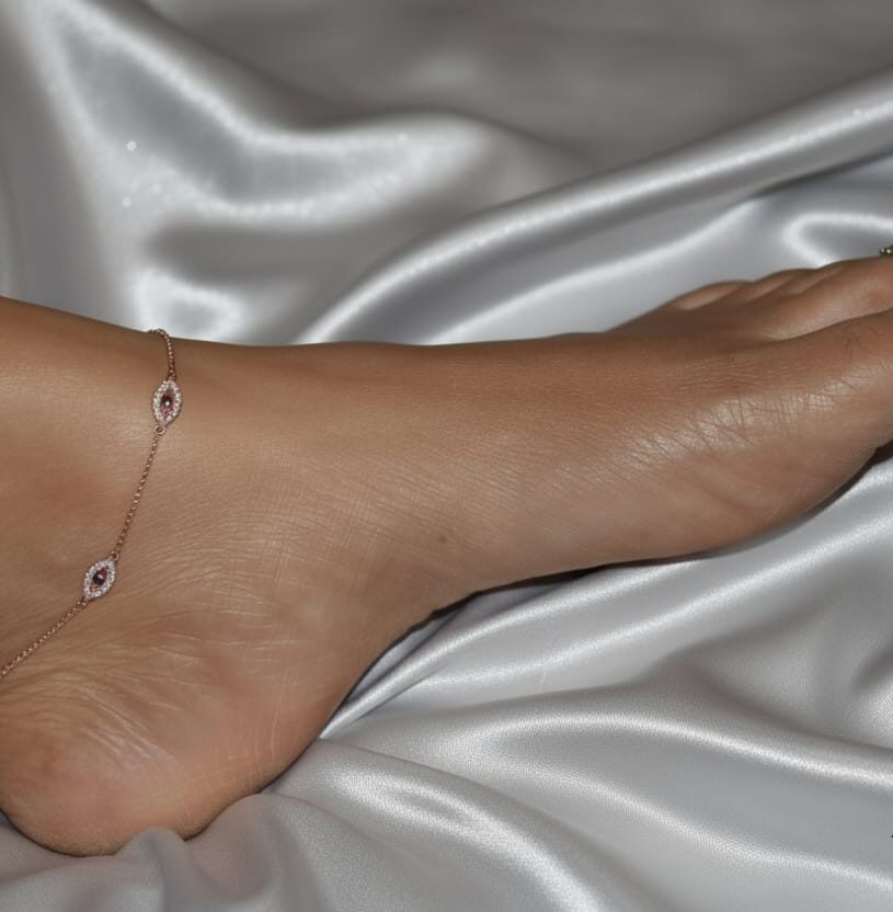 Elegant Evil Eye Anklet