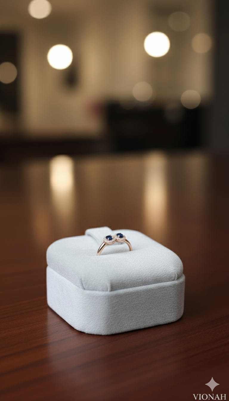 Midnight Duo Silver Ring - Image 3