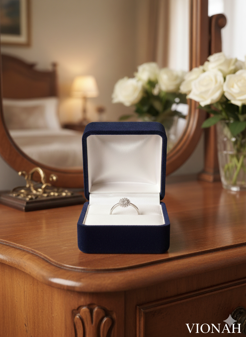 Sparkling Floral Silver Ring ✨ - Image 2