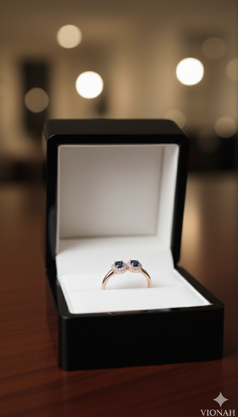 Midnight Duo Silver Ring - Image 2