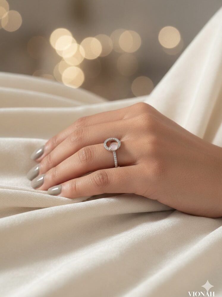 Blush Halo Ring