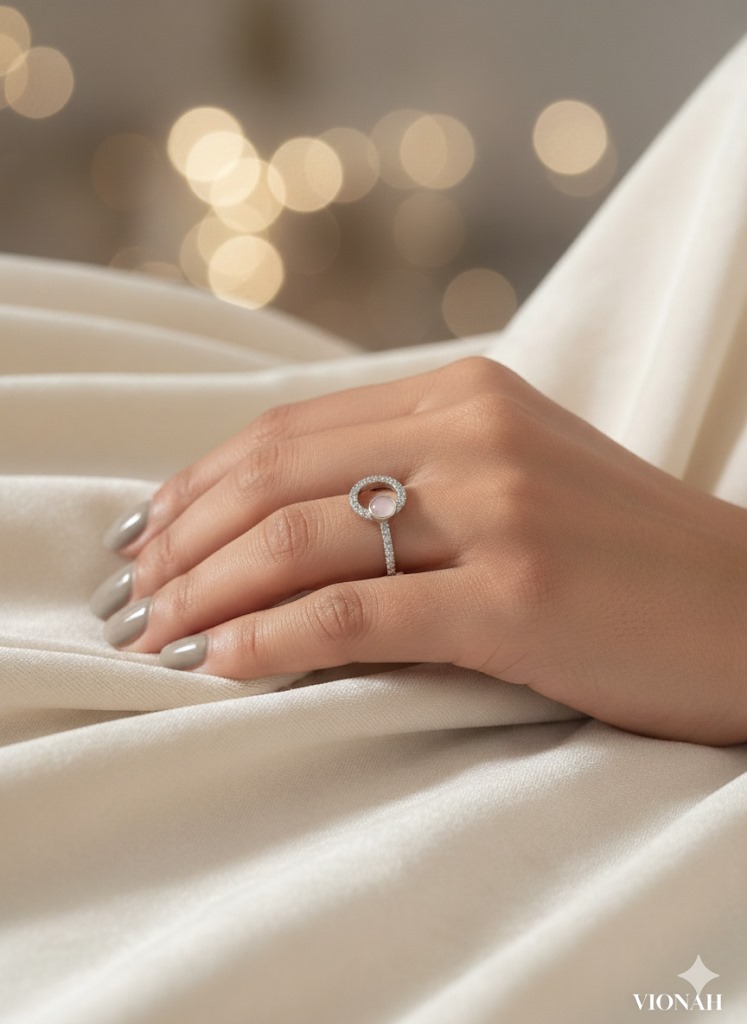 Blush Halo Ring