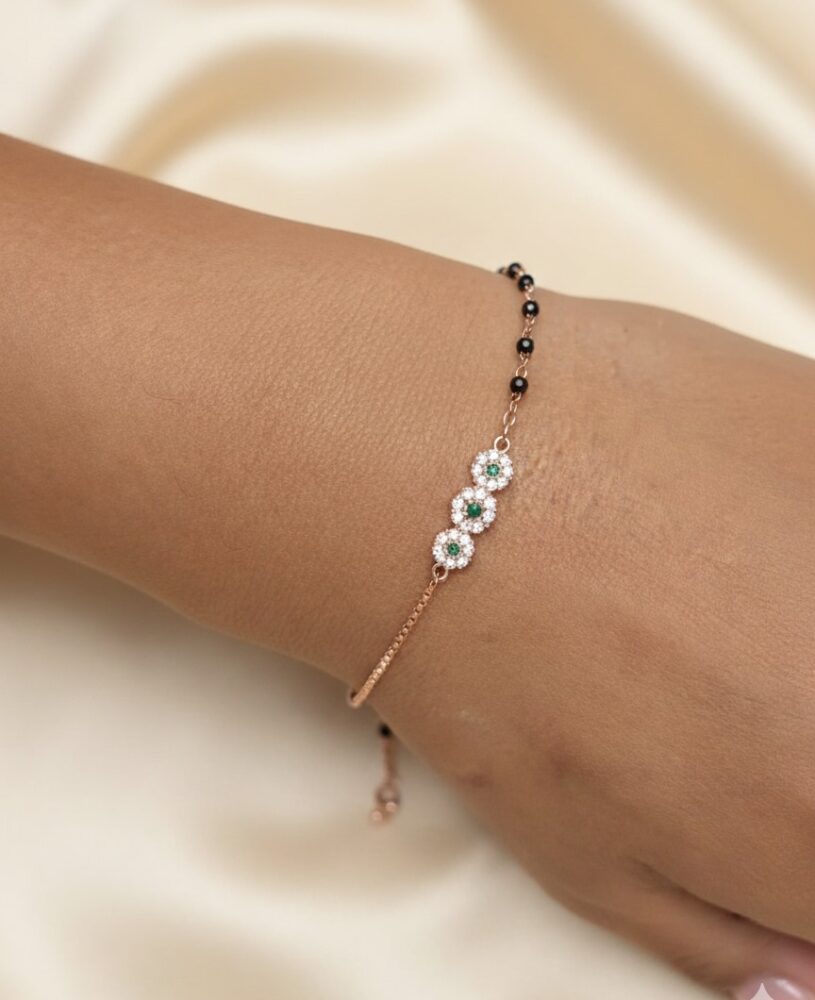 Floral 925 Silver Bracelet