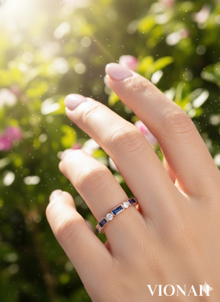 Royal Blue Spark Ring