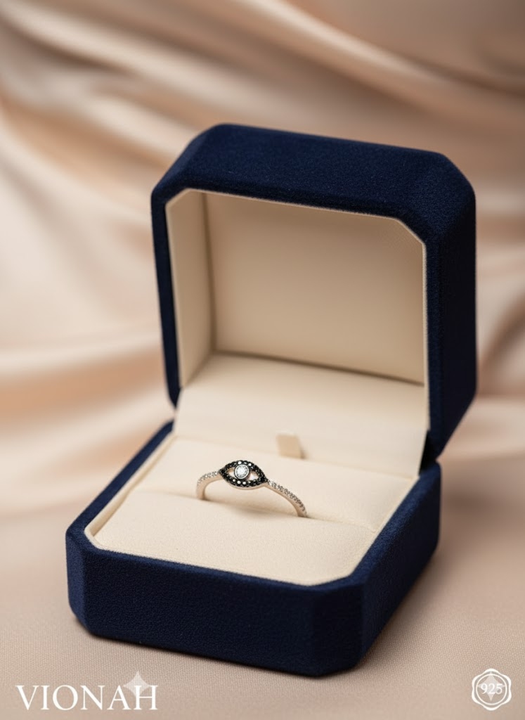 Evil Eye 925 Silver Ring - Image 3