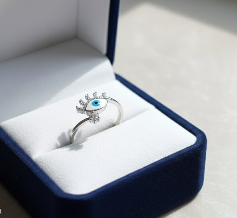 Evil Eye Silver Ring