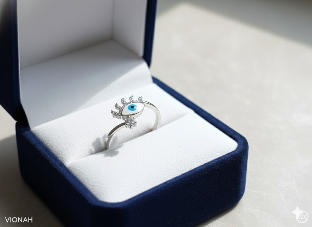 Evil Eye Silver Ring