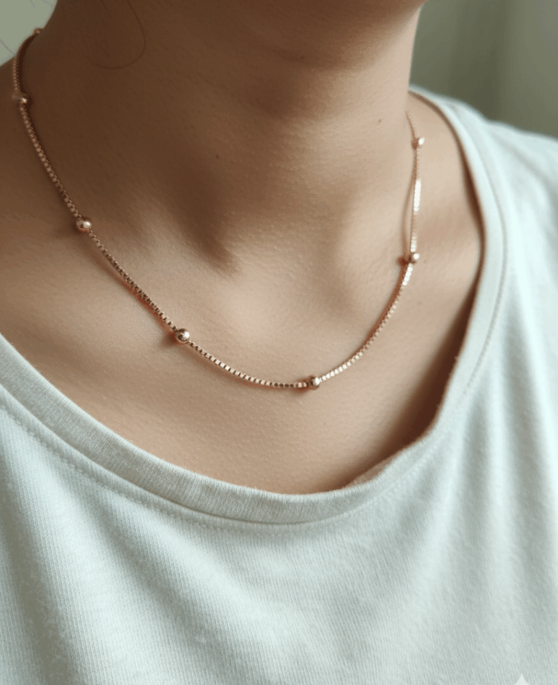 Minimal Box Chain with Beads