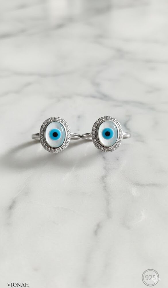 Evil Eye Toe Rings