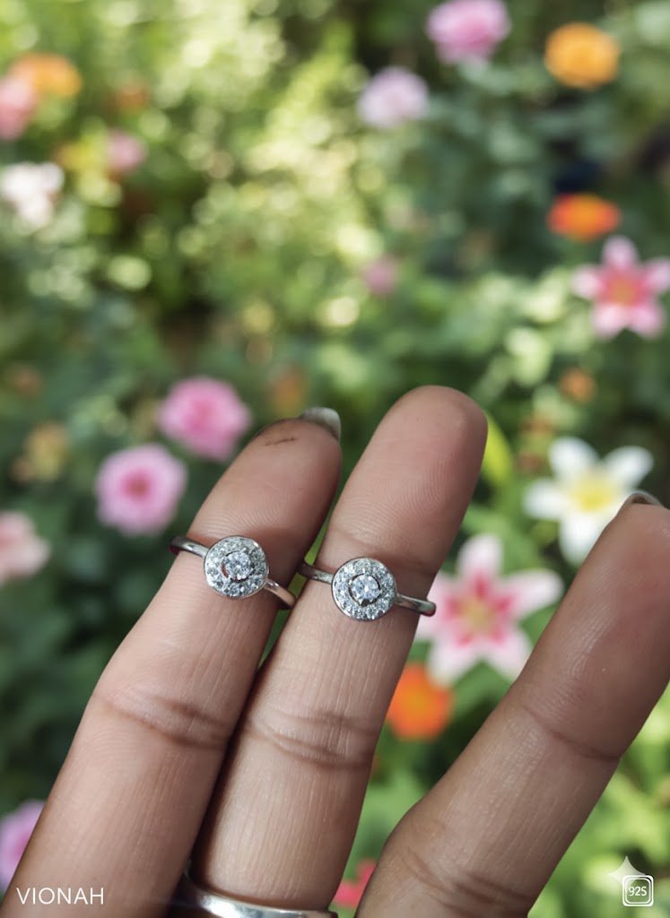 Diamond Halo Toe Rings