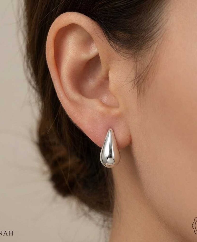 925 Silver Italian Earrings – Non-Studded & Minimalist
