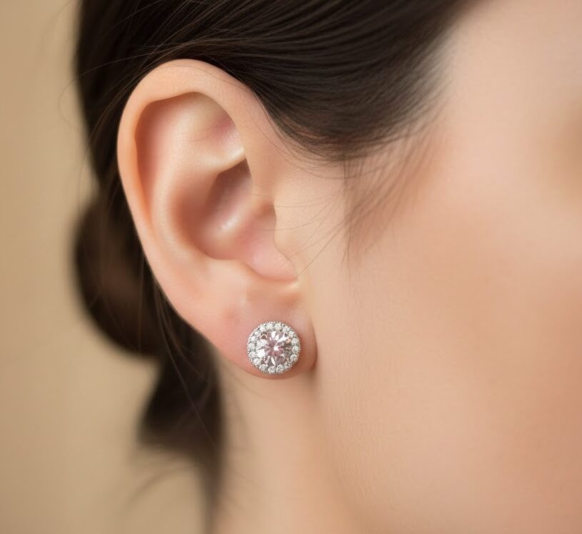 Swarovski Halo Studs