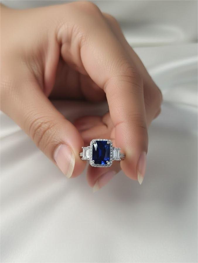 Luxury Premium Sapphire Radiance Ring - Image 4
