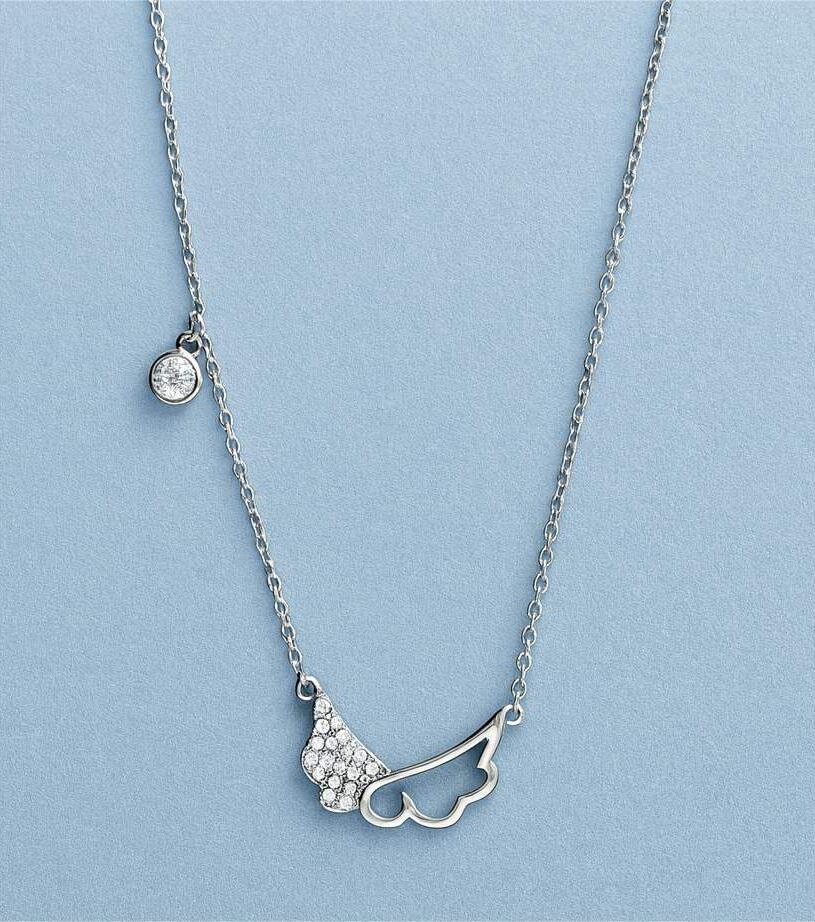 Premium Butterfly Wing CZ Dokiya Chain