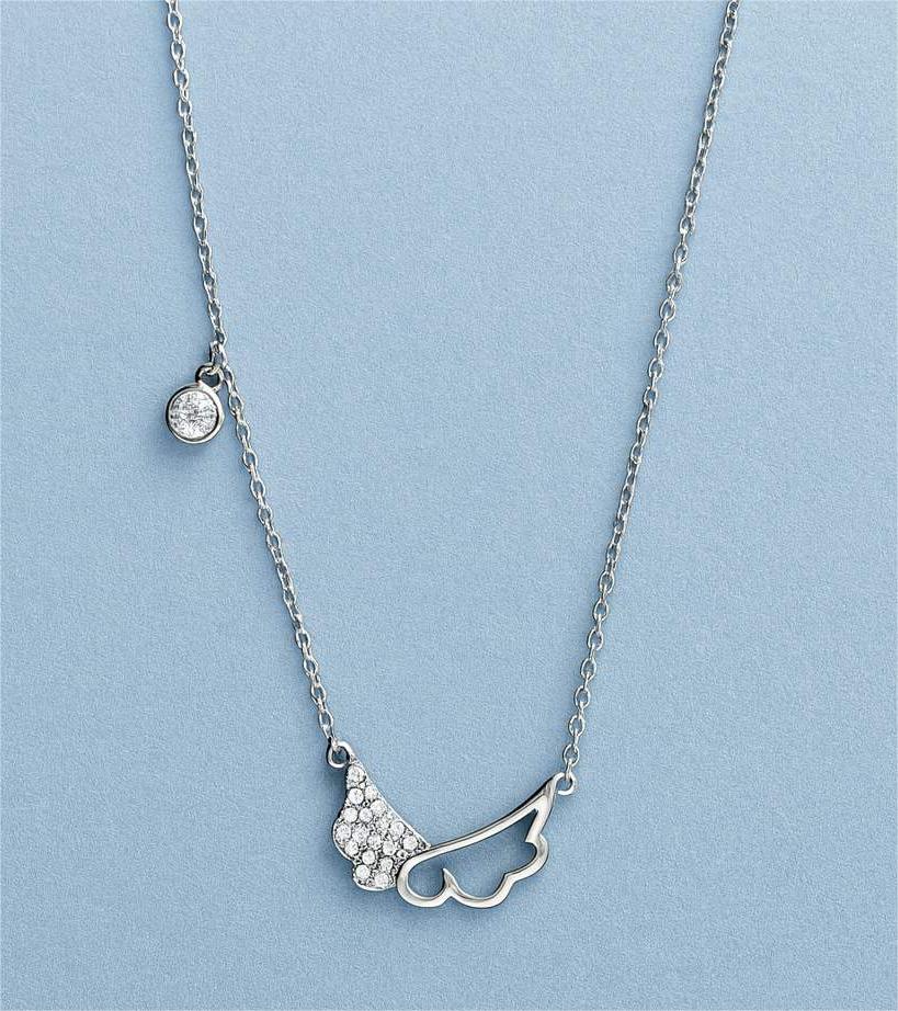 Premium Butterfly Wing CZ Dokiya Chain