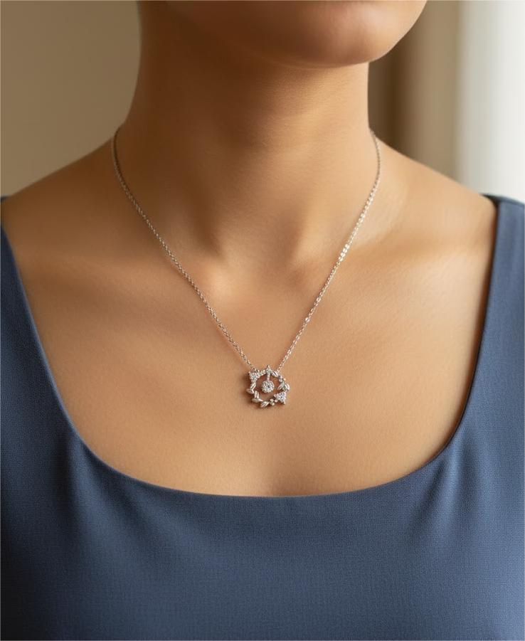 Premium Floral CZ Dokiya Chain - Image 4