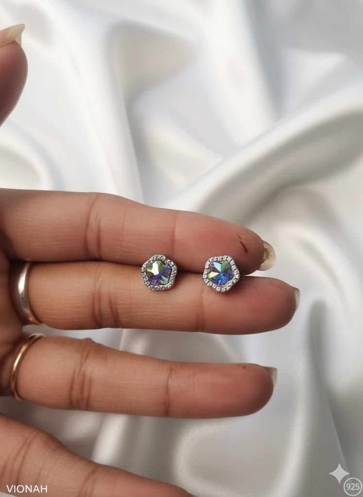 Swarovski Aura Stud Earrings - Image 4