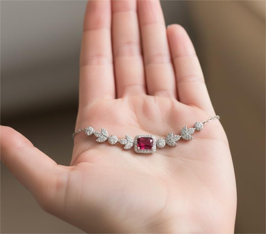 Ruby Sparkle Bracelet - Image 2