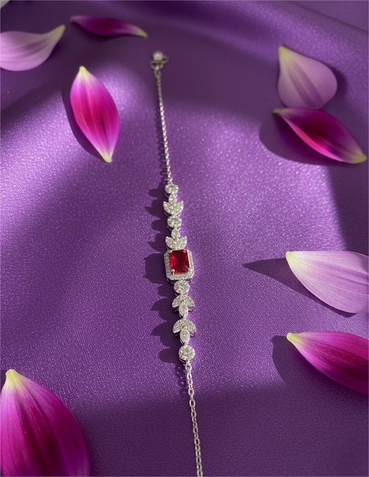 Ruby Sparkle Bracelet - Image 3
