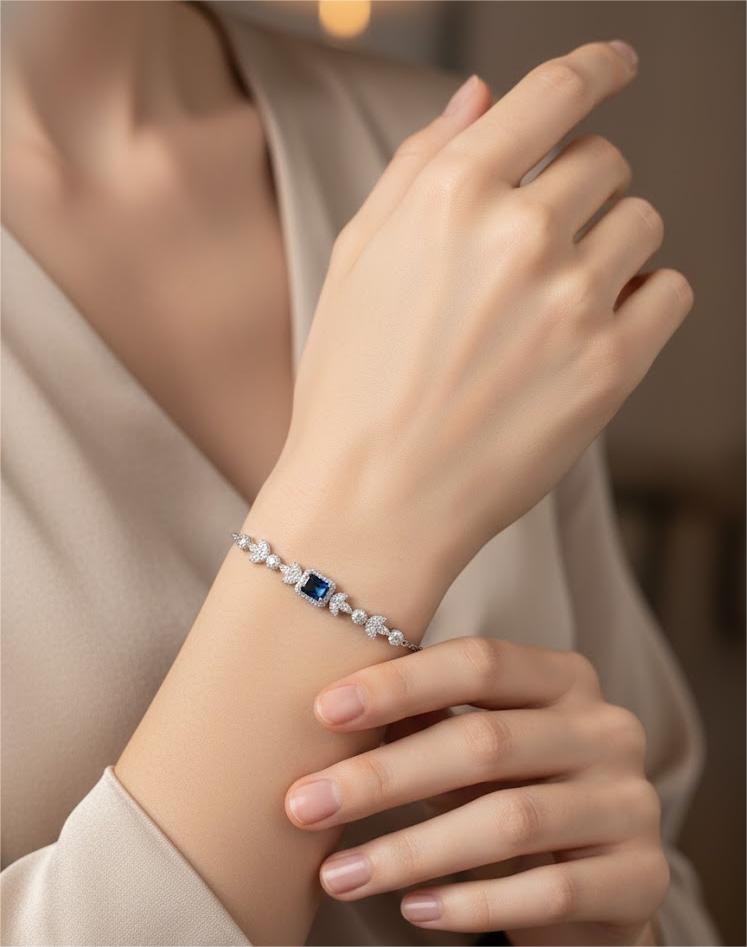 Blue Sapphire Sparkle Bracelet