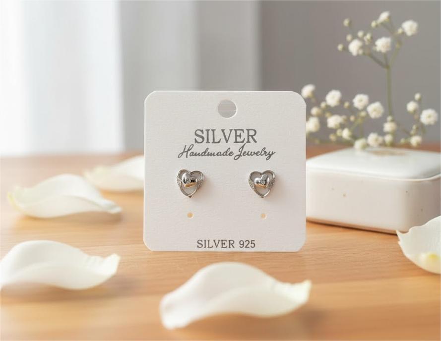 Micro Heart Studs - Image 2