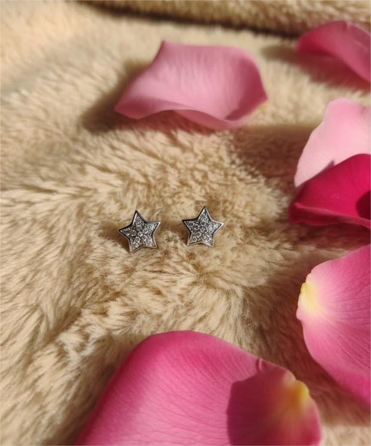 Silver Star CZ Studs - Image 2
