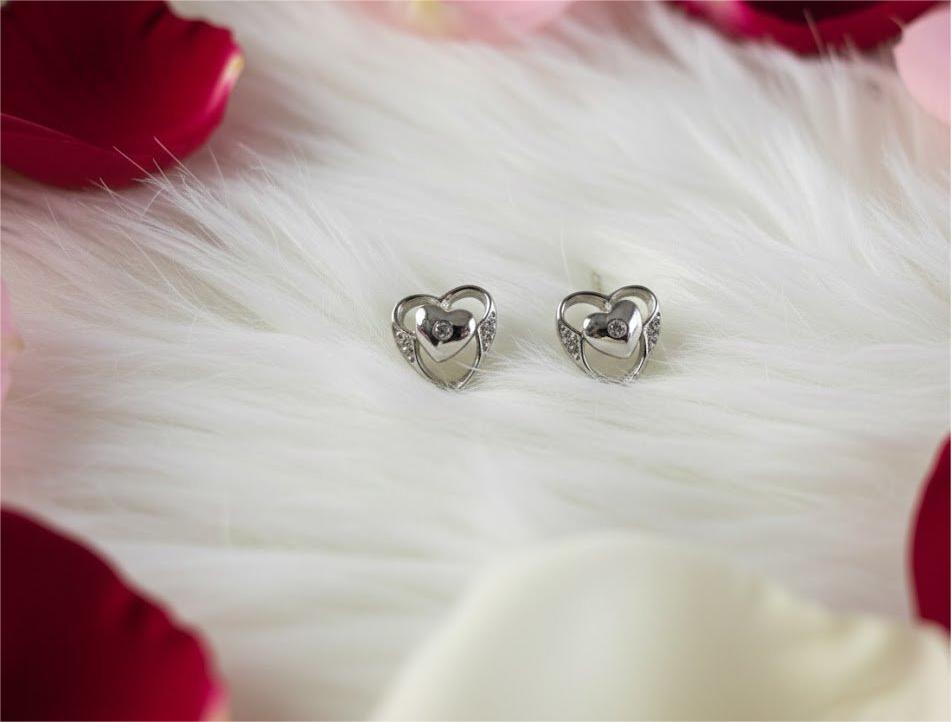 Micro Heart Studs - Image 4
