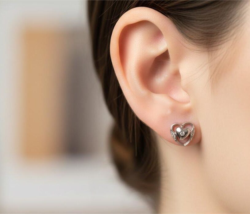 Micro Heart Studs