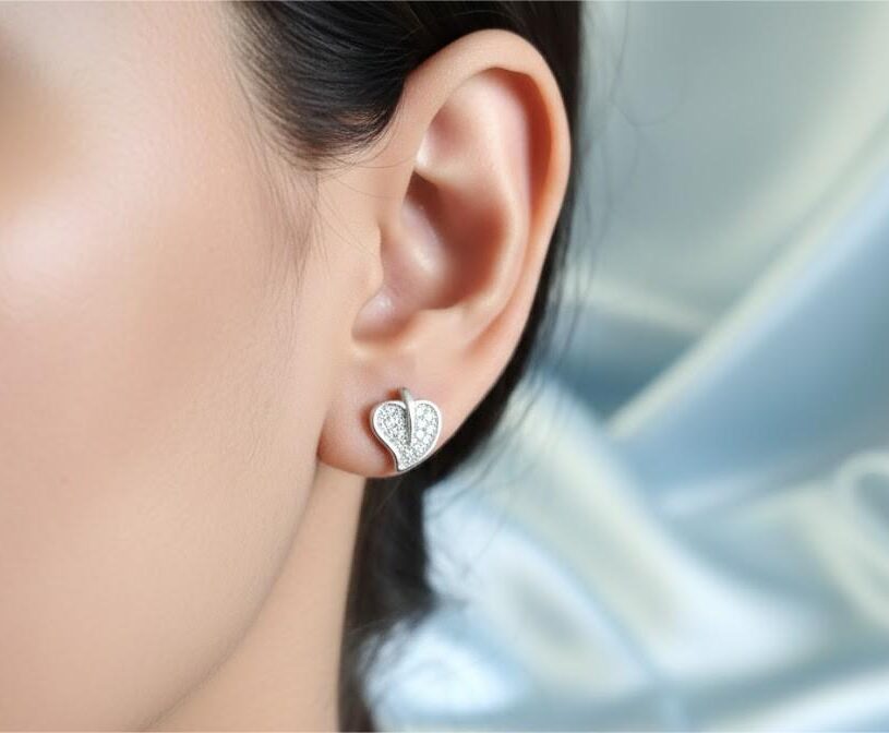 Heart Leaf Micro Studs