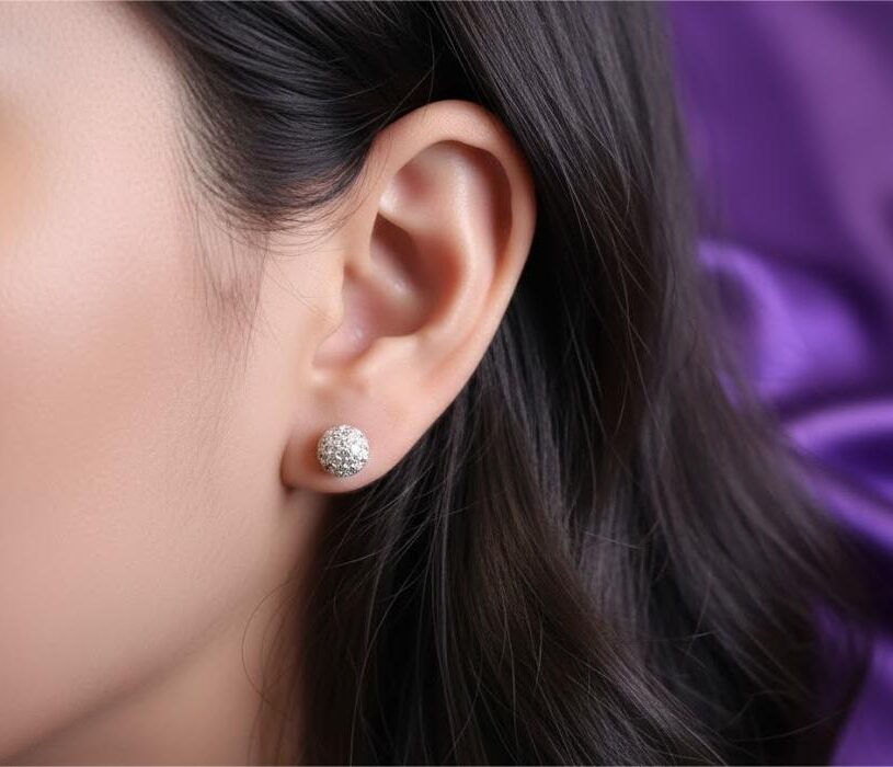 Micro Zircon Dome Studs