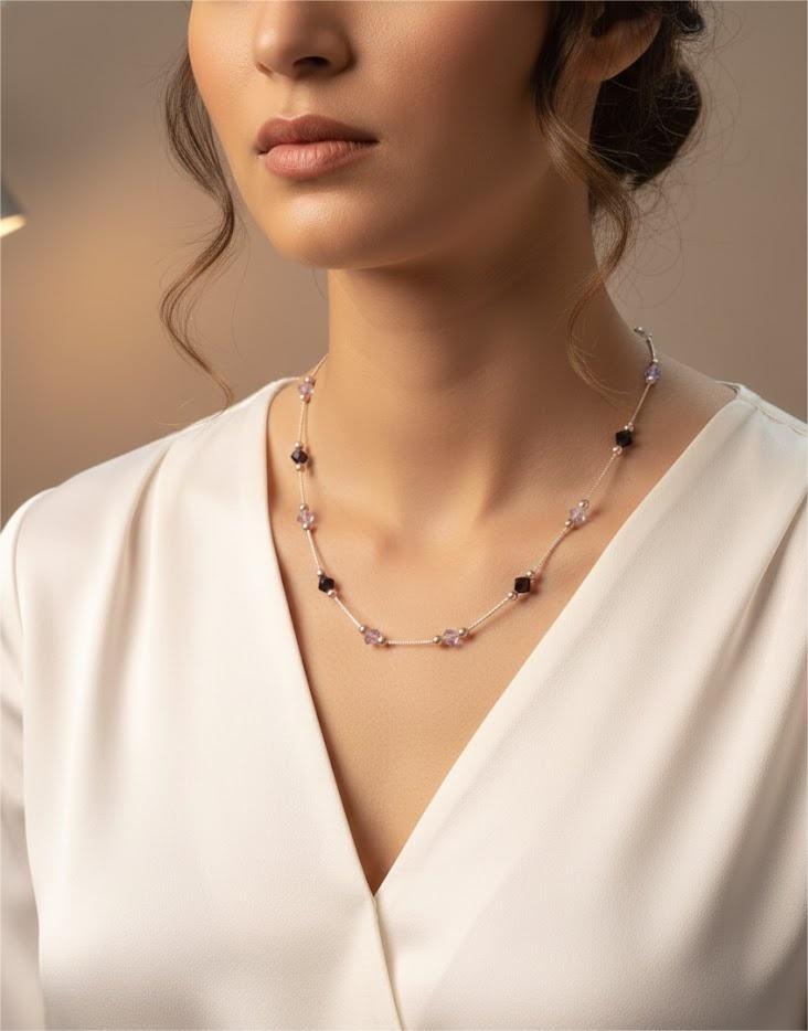 Rose Gold Swarovski Crystal Chain