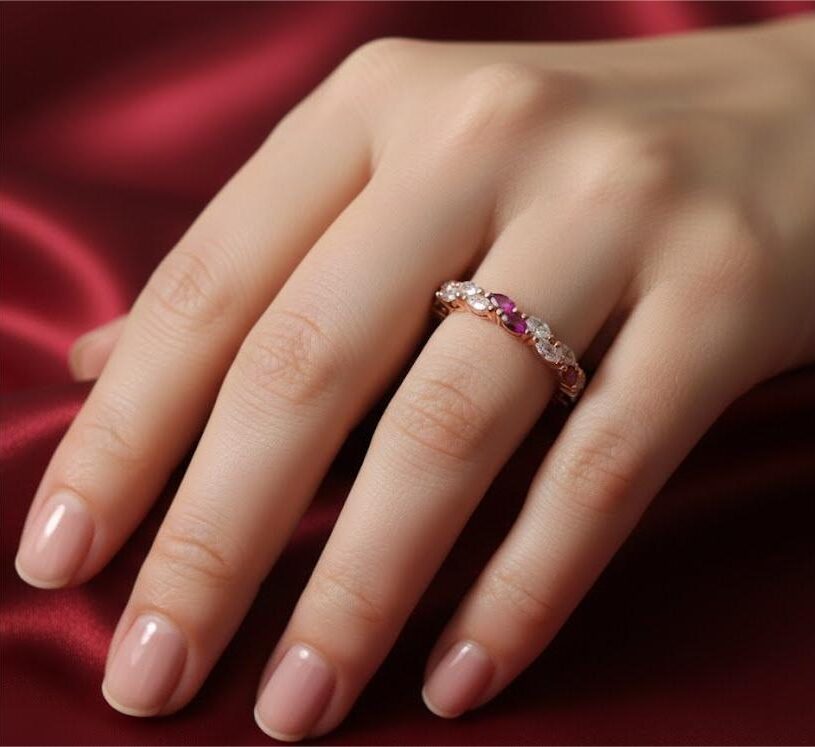 Ruby Spark Band Ring