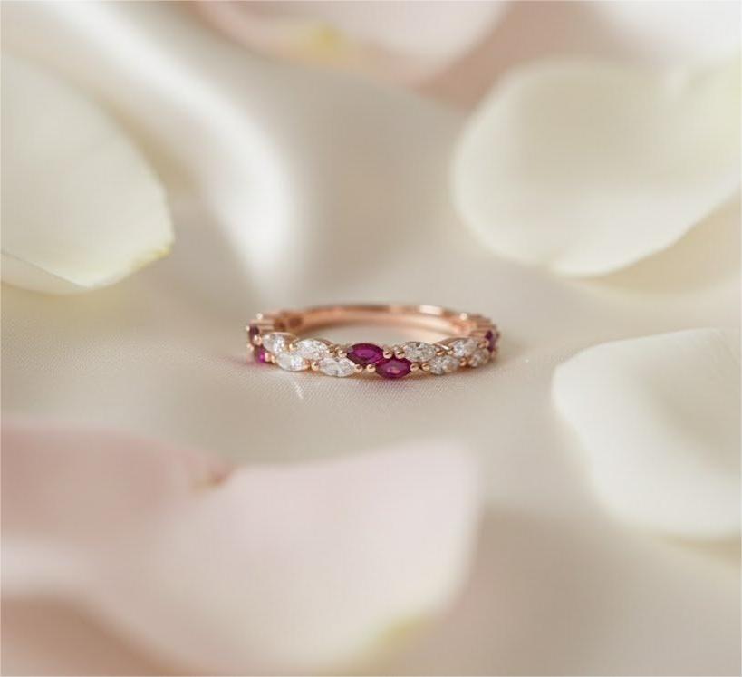 Ruby Spark Band Ring - Image 3