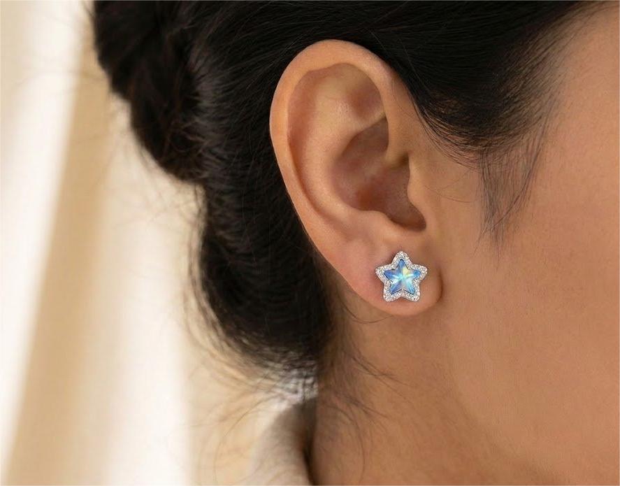 Star Halo Swarovski Studs