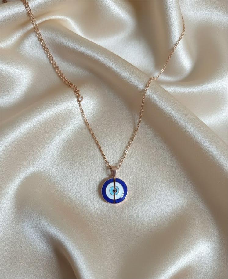 Blue Evil Eye Pendant Necklace