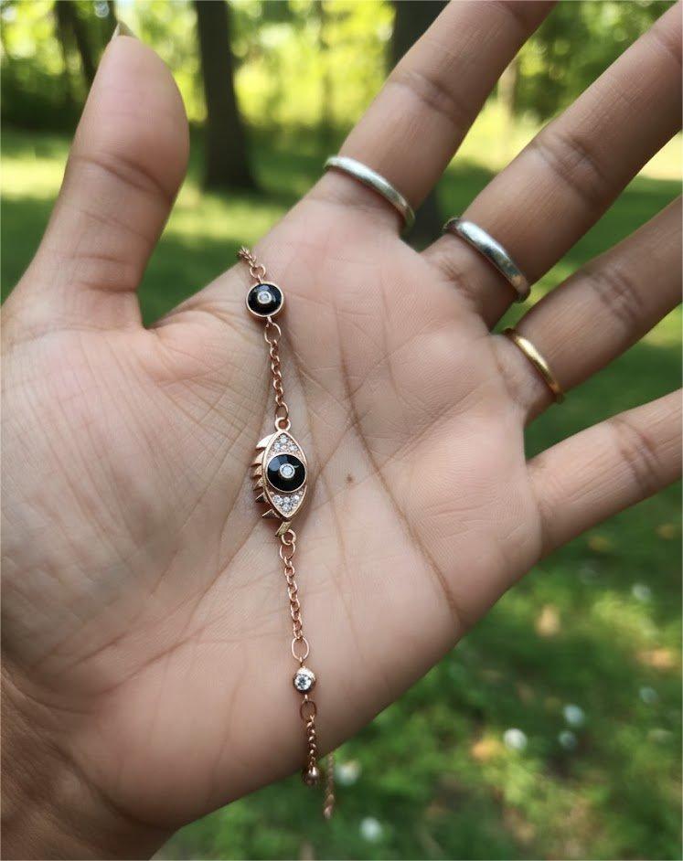 Evil Eye Charm Bracelet - Image 3