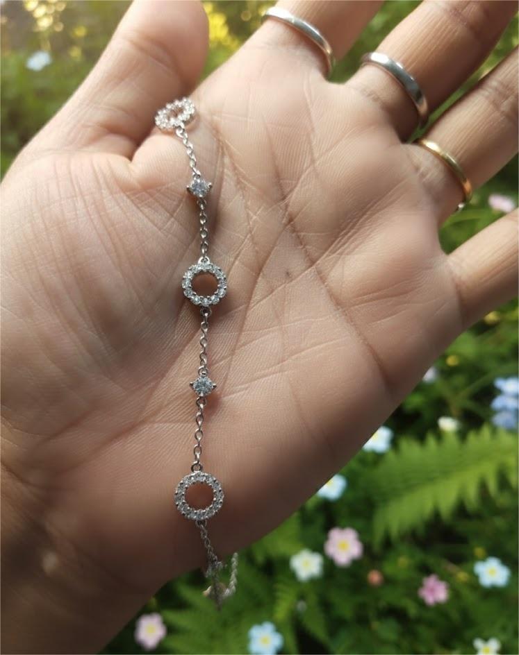 Silver Infinity Circle Bracelet – 925 Sterling Silver - Image 3