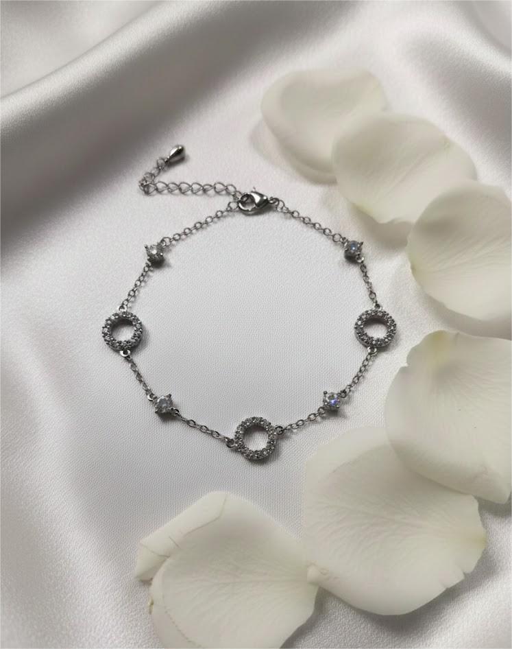 Silver Infinity Circle Bracelet – 925 Sterling Silver - Image 2