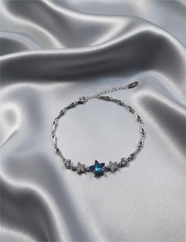 Swarovski Purple Star Bracelet – 925 Sterling Silver - Image 3