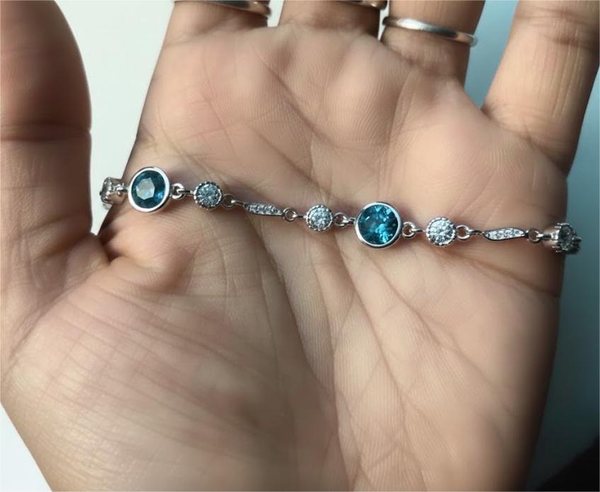 Blue Radiance Link Bracelet - Image 3