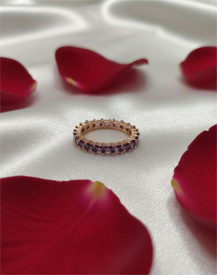 Purple Stone Eternity Ring - Image 4